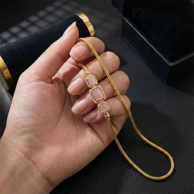 Pink Rani Mope Chain - Thumbnail 2